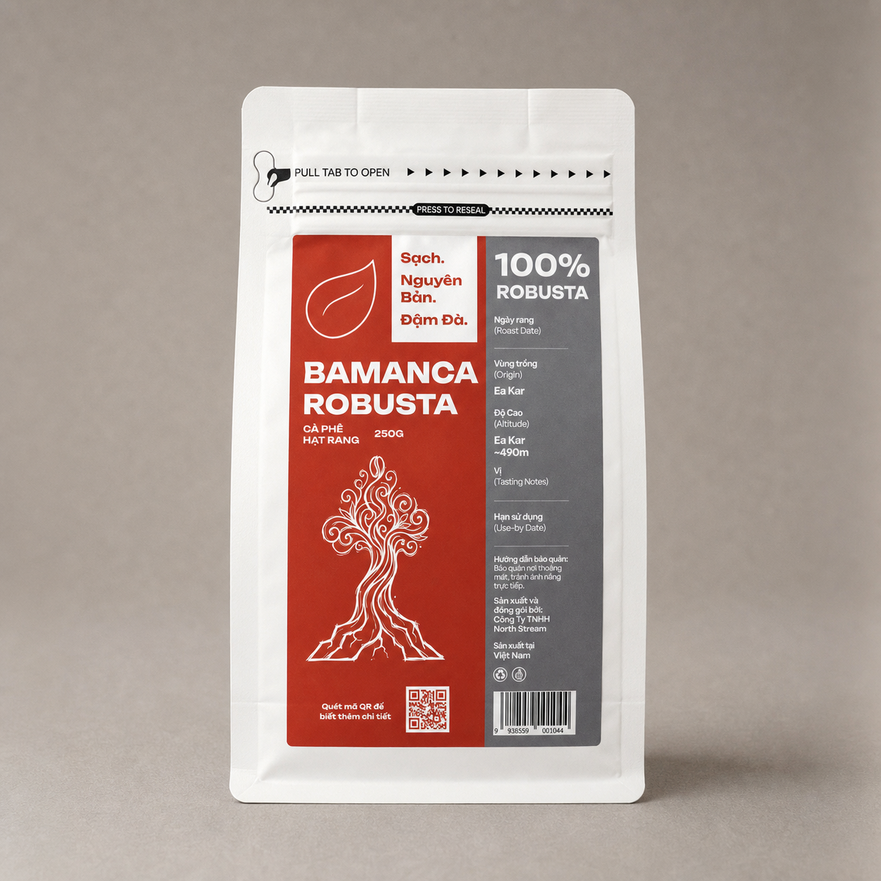 Bamanca Robusta - Cà Phê Hạt Rang Nguyên Chất (100% Robusta)