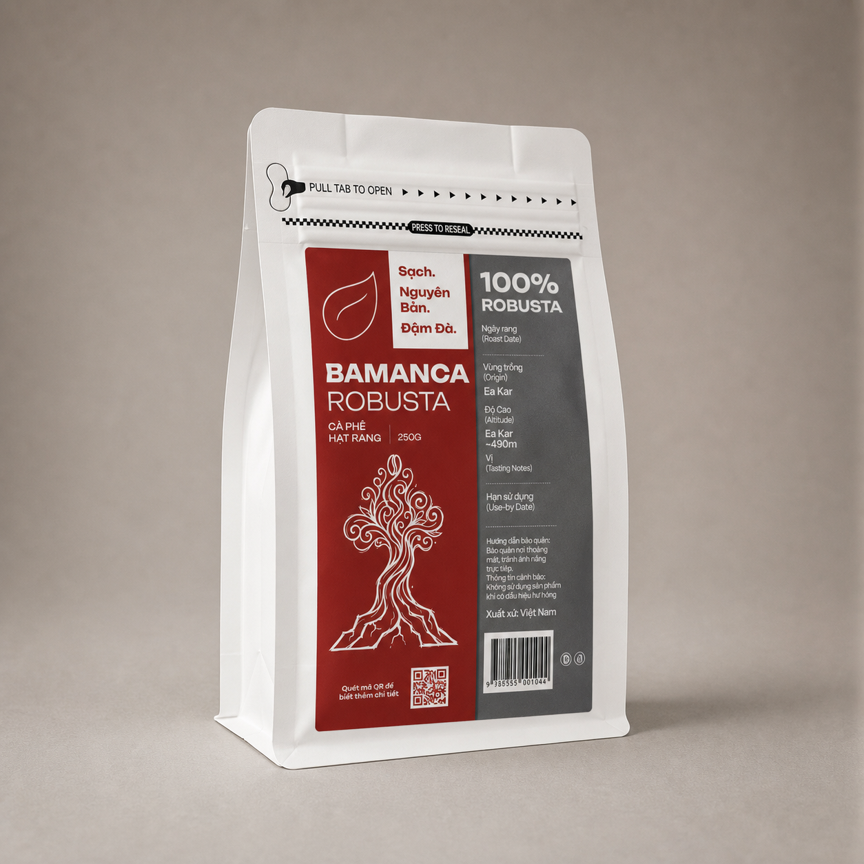 Bamanca Robusta - Cà Phê Hạt Rang Nguyên Chất (100% Robusta)