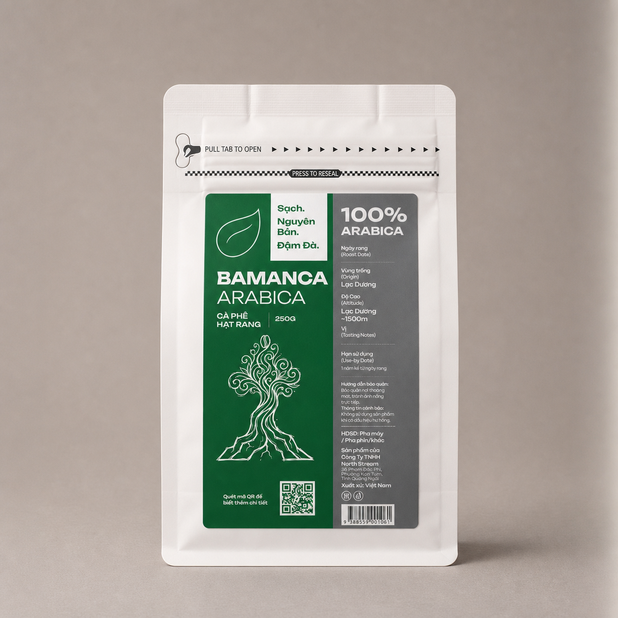 Bamanca Arabica - Cà Phê Hạt Rang Nguyên Chất (100% Arabica)