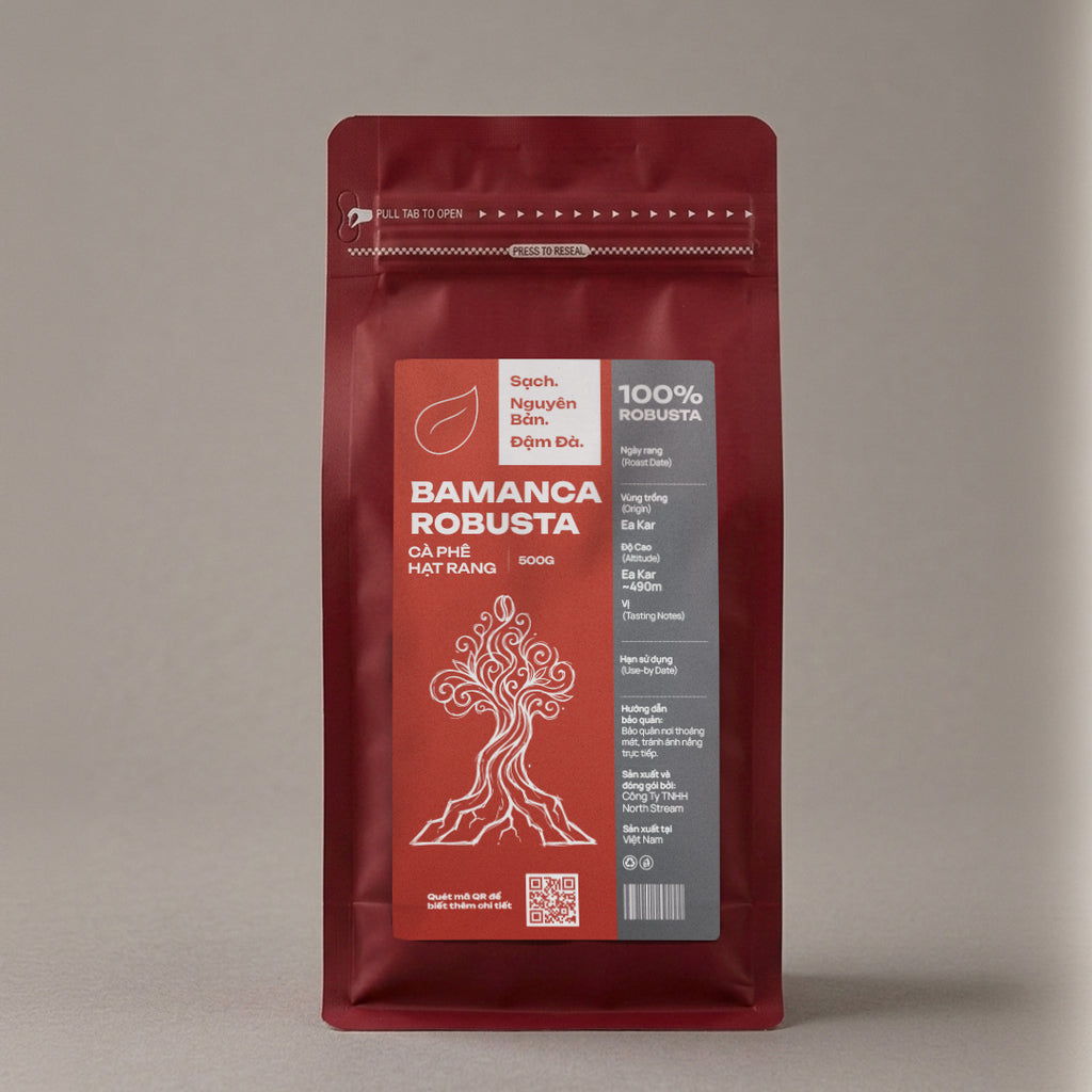 Bamanca Robusta - Cà Phê Hạt Rang Nguyên Chất (100% Robusta)