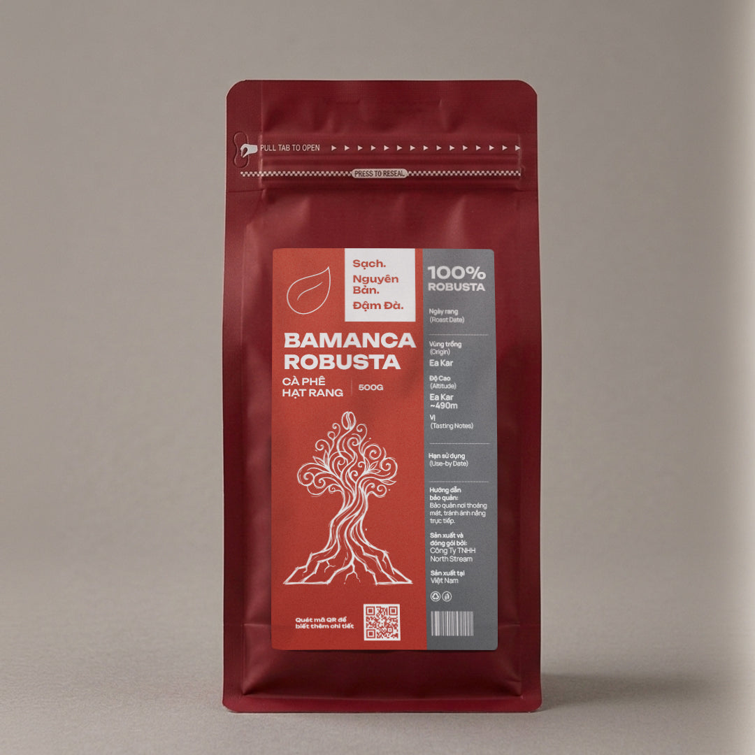 Bamanca Robusta - Cà Phê Hạt Rang Nguyên Chất (100% Robusta)
