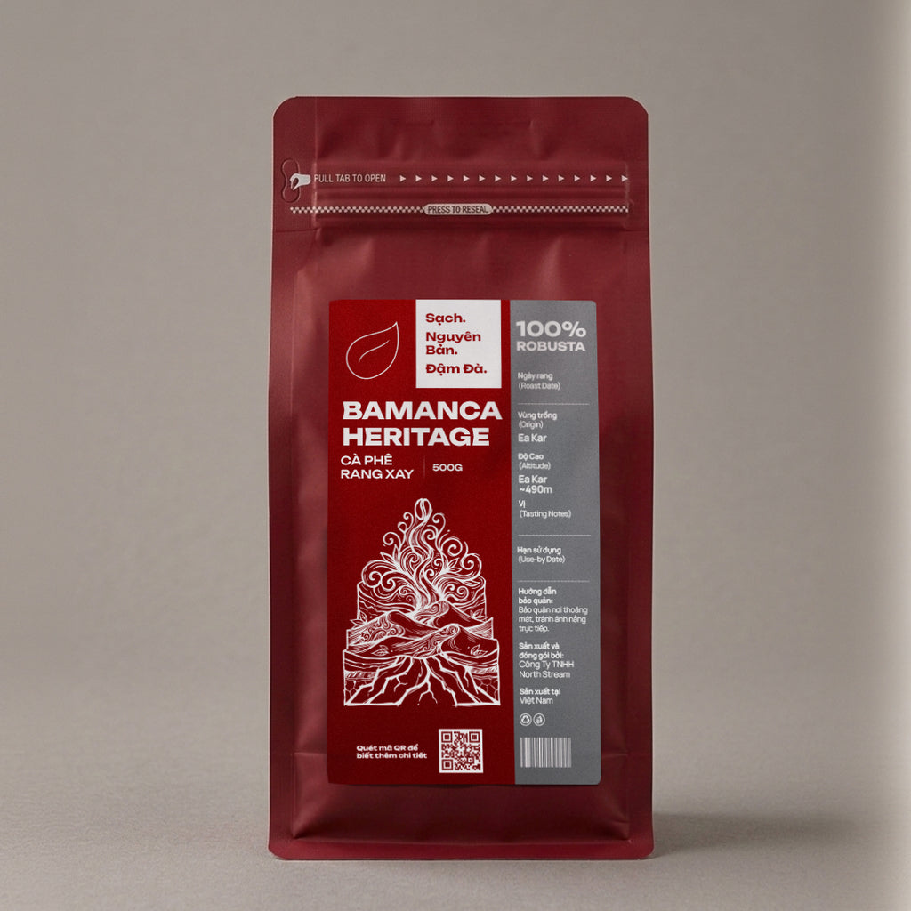 Bamanca Heritage – Cà Phê Rang Xay Nguyên Chất (100% Robusta)