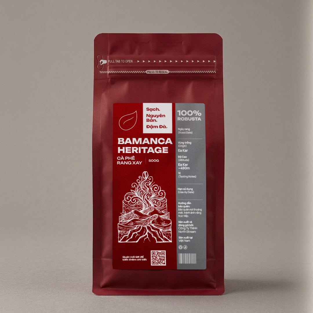 Bamanca Heritage – Cà Phê Rang Xay Nguyên Chất (100% Robusta)