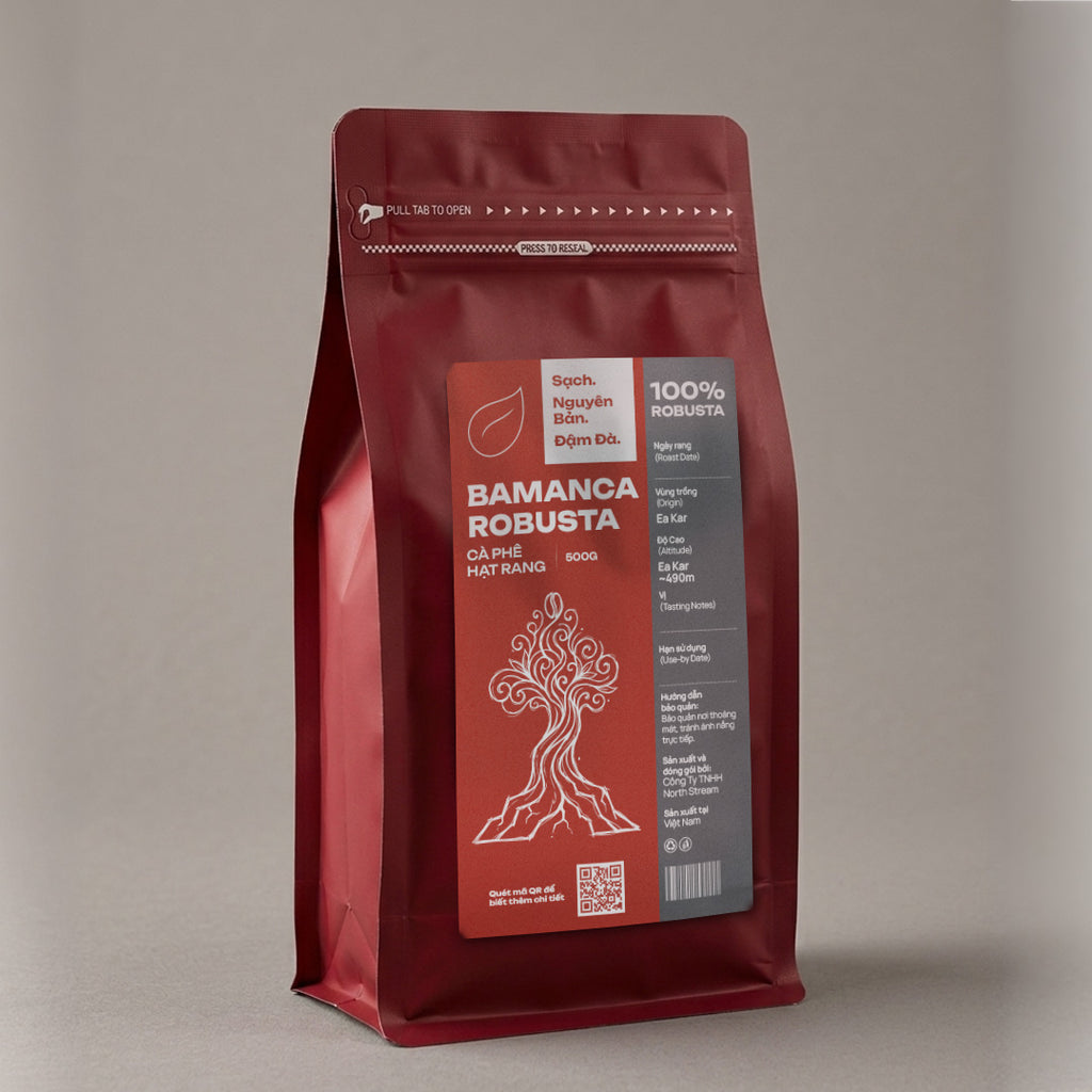 Bamanca Robusta - Cà Phê Hạt Rang Nguyên Chất (100% Robusta)