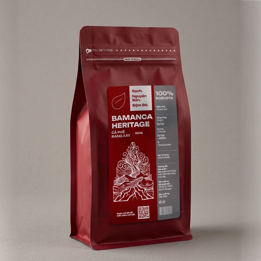 Bamanca Heritage – Cà Phê Rang Xay Nguyên Chất (100% Robusta)