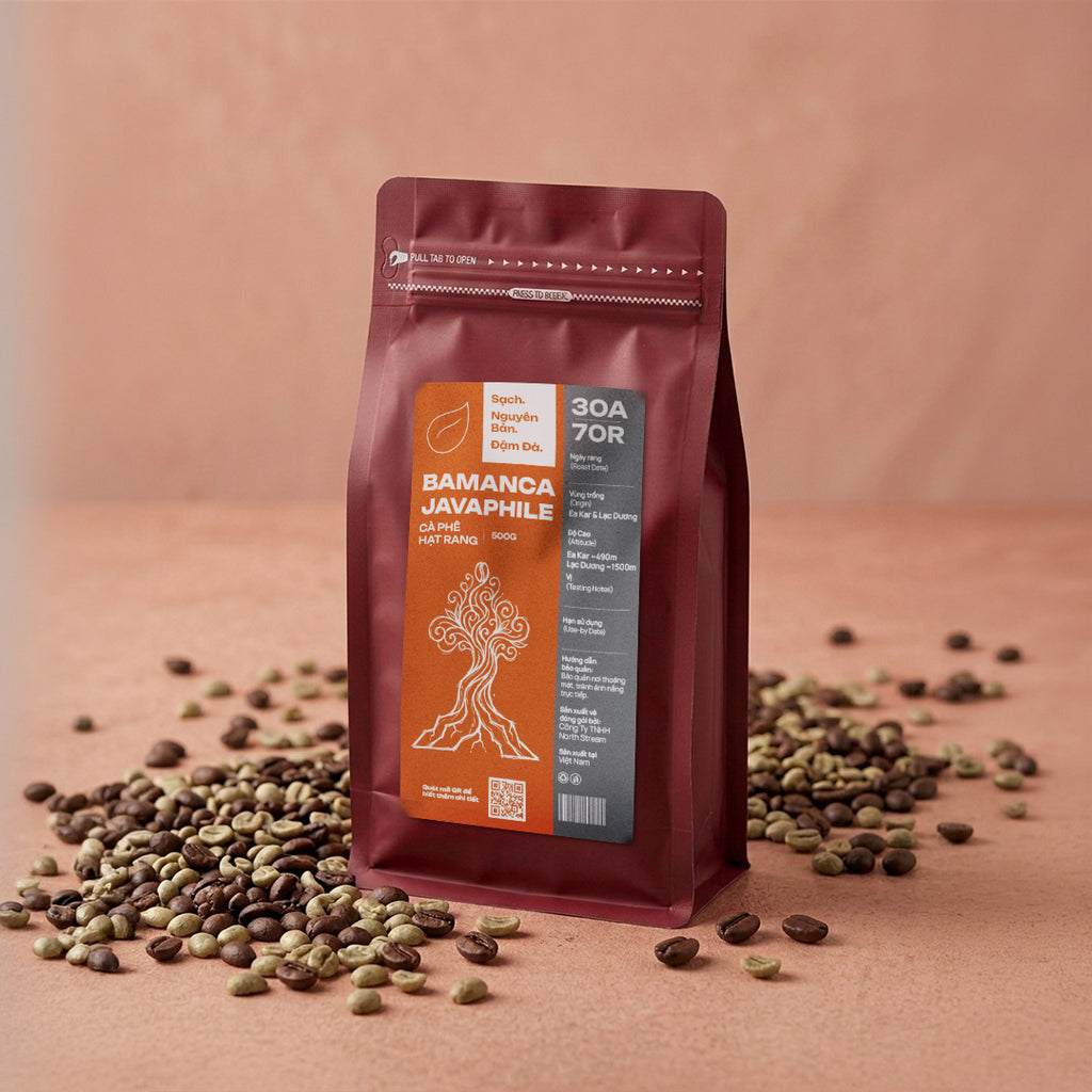 Bamanca Javaphile - Cà Phê Hạt Rang 30A/70R (30% Arabica/70% Robusta)