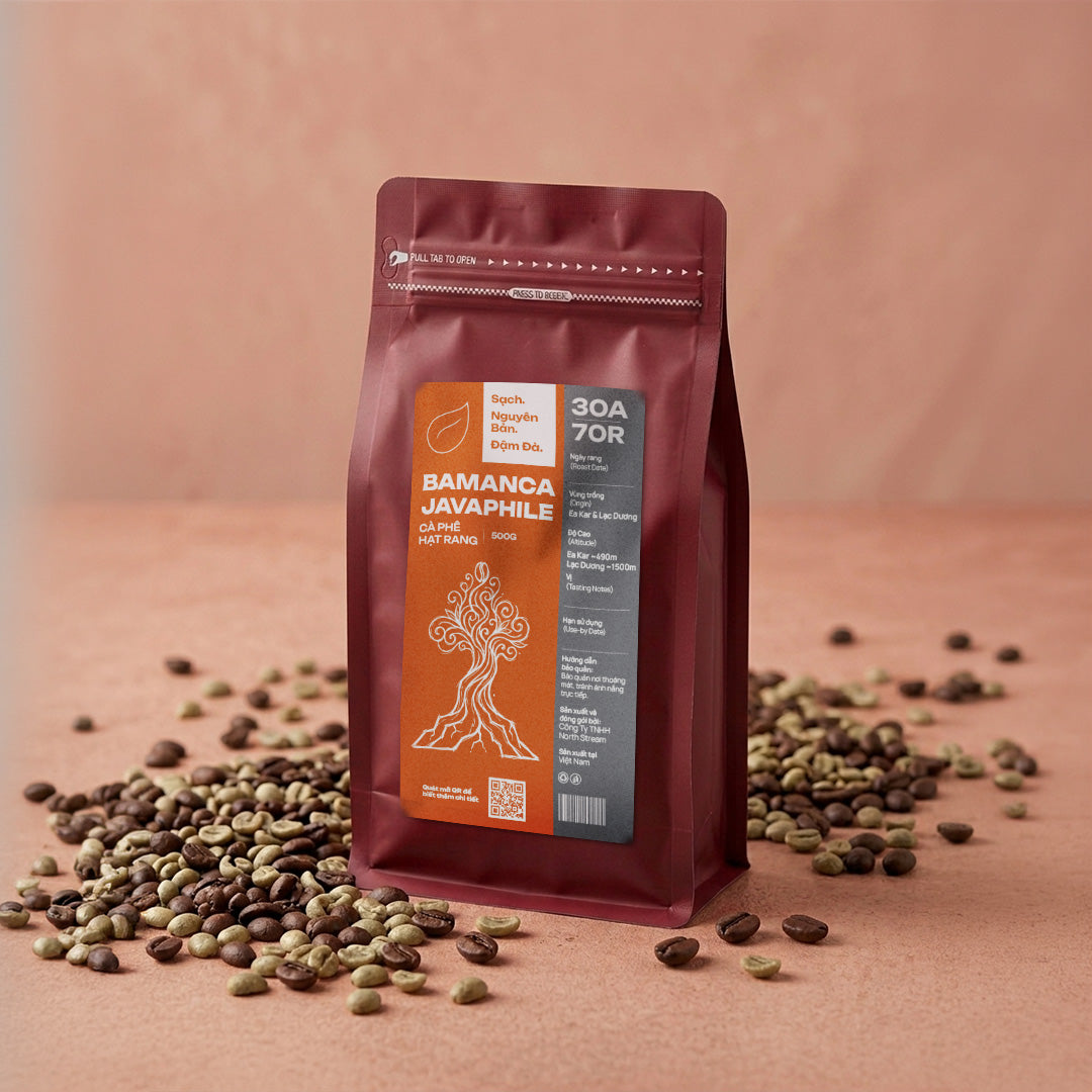 Bamanca Javaphile - Cà Phê Hạt Rang 30A/70R (30% Arabica/70% Robusta)