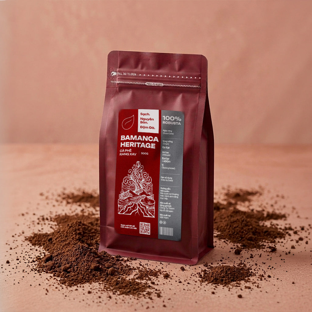 Bamanca Heritage – Cà Phê Rang Xay Nguyên Chất (100% Robusta)
