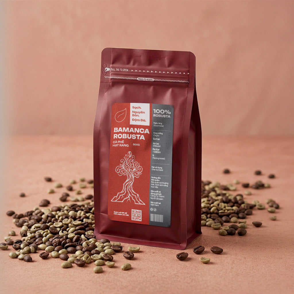 Bamanca Robusta - Cà Phê Hạt Rang Nguyên Chất (100% Robusta)